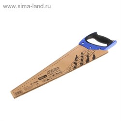 Ножовка по дереву "TUNDRA comfort" трехсторонняя заточка каленый зуб 5мм, 450мм 881808 - фото 12183