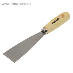 Шпательная лопатка из нержавеющей стали, 40 мм, деревянная ручка// SPARTA  1083820 - фото 12828