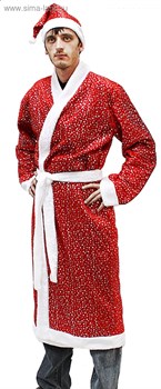Карнавальный костюм "Дед Мороз" со звездочками, размер 50-52 - фото 14051
