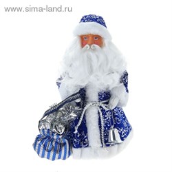 Дед Мороз в длинной синей шубе - фото 14076