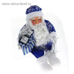 Дед Мороз сидит в синей шубе - фото 14080