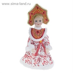 Снегурочка в бело-красном платье - фото 14088