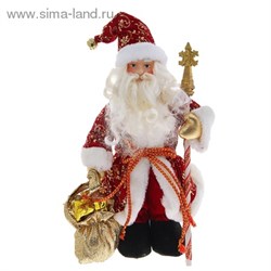 Дед Мороз в валенках в красной шубе - фото 14092