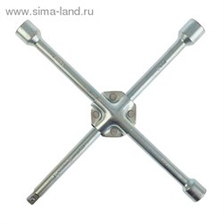 Ключ баллонный "TUNDRA premium" крестообразный, сатин, D16х350 мм, 17х19х21х1/2 мм 878146 - фото 8354