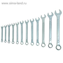 Набор ключей комбинированных "TUNDRA basic" , холдер, хромированный, 12 шт, 6-22 мм 878115 - фото 8554