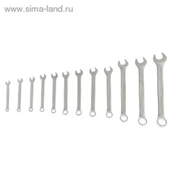 Набор ключей комбинированных "TUNDRA premium", CrV, холодный штамп, сумка, матовый, 12 шт. 6-22 мм - фото 8566