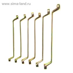Набор ключей накидных "TUNDRA basic" , холдер, желтый цинк, 6 шт, 8-19 мм 878116 - фото 8583