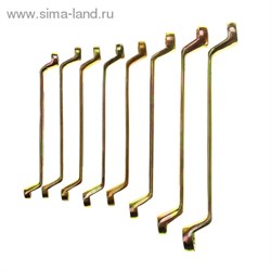 Набор ключей накидных "TUNDRA basic" , холдер, желтый цинк, 8 шт, 8-22 мм 878117 - фото 8584