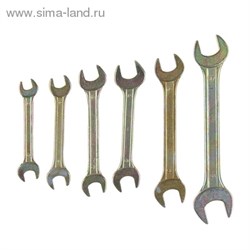 Набор ключей рожковых "TUNDRA basic" , холдер, желтый цинк, 6 шт, 8-19 мм 878102 - фото 8596