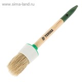 Кисть круглая "TUNDRA basic" натуральная щетина, деревянная ручка №8 (35 мм)   881553