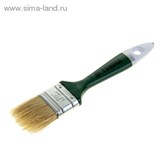 Кисть плоская "TUNDRA basic" натуральная щетина, пластмассовая ручка 1,5" (38 мм) 881516