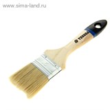 Кисть плоская "TUNDRA comfort" натуральная щетина, деревянная ручка 2" (50 мм) 881529
