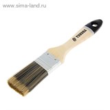 Кисть плоская "TUNDRA premium" искусственная щетина, деревянная ручка 1,5" (38 мм) 881540