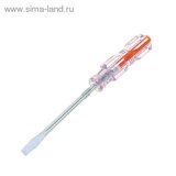 Отвертка Сrystal, SL6,0 х 100 мм, прозрачная рукоятка, углерод. сталь//SPARTA   1128316