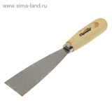 Шпательная лопатка из нержавеющей стали, 40 мм, деревянная ручка// SPARTA  1083820