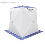 Палатка Призма 150 (1-сл) "стандарт" алюминий, бело-синяя 1176213