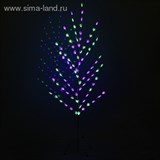 Светодиодный куст улич. 1,5 м, "Снежинка", 84 LED, 220V, моргает RG/RB