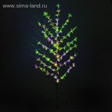 Светодиодный куст улич. 1,5 м, "Лилия желтая", 84 LED, 220V, моргает RG/RB