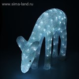 Фигура акрил. "Олень" 49х22х70 см, 220V, 100 LED, контроллер 8 режимов, БЕЛЫЙ