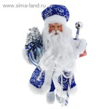 Дед Мороз на ножках в синей шубе