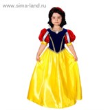 Детский карнавальный костюм &quot;Принцесса Белоснежка&quot;, 4 предмета, рост 140 см