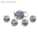Набор для чайной церемонии 5 предметов "Традиция" (чайник 400 мл, чашка 50 мл)