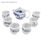 Набор для чайной церемонии 7 предметов "Горный пейзаж" (чайник 400 мл, чашка 70 мл)
