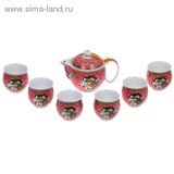 Набор для чайной церемонии 7 предметов "Древность" (чайник 400 мл, чашка 70 мл)
