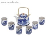 Набор для чайной церемонии 7 предметов "В горах" (чайник 900 мл, чашка 70 мл)