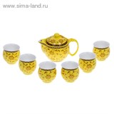 Набор для чайной церемонии 7 предметов "Убранство" (чайник 400 мл, чашка 70 мл)