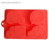 Форма для выпечки "Супер гонщик", красный