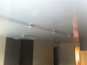 Натяжной потолок Бельгия 2,7-3,2 матовый белый 6-10м кв с пластиковым багетом