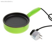 Электрическая сковородка 400Вт, d=14 см, (220В) зеленая 161894