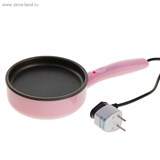 Электрическая сковородка 400Вт, d=14 см, (220В) розовая 161892