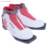 Ботинки лыжные TREK Lady Comfort NN 75 ИК (белый, лого красный) (р.35)