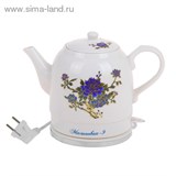 Чайник Великие реки Малиновка-9 электр., керамический  Тропические цветы, термический рисунок 1015324