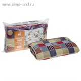 Одеяло стеганое Золотое руно 140х205 см легкое 200 гр/м, овечья шерсть, смесовый микс   1189358
