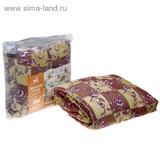 Одеяло стеганое Золотое руно 172х205 см теплое 300 гр/м, овечья шерсть, смесовый микс   1189361