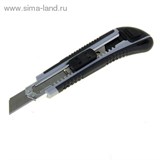 Нож универсальный "TUNDRA premium" усиленный + 2 запас.лезвия, квадратный фиксатор,18 мм 1006506