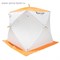 Палатка Призма 170 (3-сл) стежка 210/100 "стандарт" композит, бело-оранжевая 1195026 - фото 13102