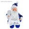 Дед Мороз мини в синей шубе - фото 14064
