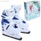 Коньки ледовые для фитнеса 223F blue-white р.37-40 - фото 7371