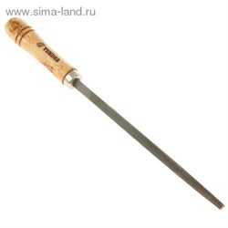 Напильник "TUNDRA basic" деревянная рукоятка, трехгранный 200 мм 1002712 - фото 11957
