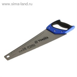 Ножовка по дереву "TUNDRA comfort" двухсторонняя заточка каленый зуб 5мм, 400мм 881798 - фото 12173