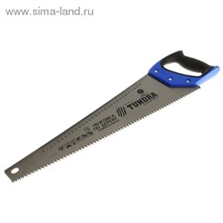 Ножовка по дереву "TUNDRA comfort" трехсторонняя заточка, чистый рез, каленый зуб 5мм, 500мм 881812 - фото 12187