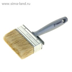 Кисть макловица "TUNDRA premium" натуральная щетина, пластмассовый корпус 30х100 мм 881579 - фото 12284