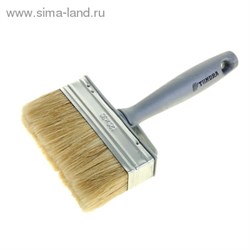 Кисть макловица "TUNDRA premium" натуральная щетина, пластмассовый корпус 30х120 мм 881580 - фото 12285