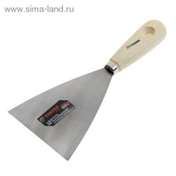 Шпатель "TUNDRA basic" деревянная рукоятка 100 мм 1006526 - фото 12356