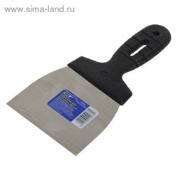 Шпательная лопатка из нержавеющей стали, 100 мм, пластмассовая ручка//СИБРТЕХ 945167 - фото 12826