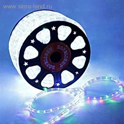LED шнур 13 мм, круглый, 100 м, фиксинг, 2W-LED/м-36-220V. в компл. набор д/подкл. RGB - фото 13809